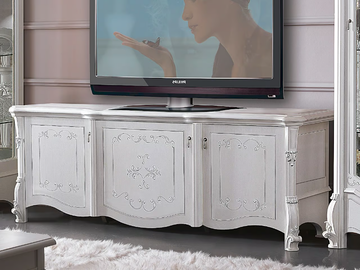 PRESTIGE - Low wooden TV cabinet by CASA +39