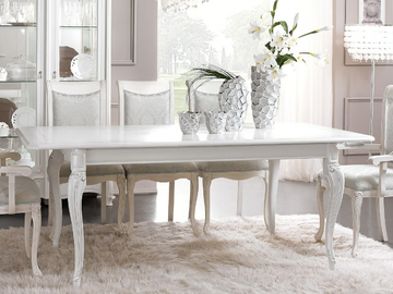 PRESTIGE - Rectangular wooden dining table by CASA +39