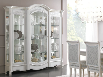 PRESTIGE - Wooden display cabinet with integrated lighting by CASA +39