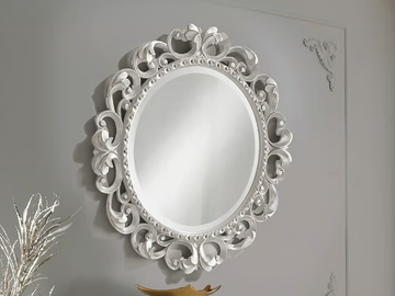 PUCCINI - Round framed wall-mounted mirror by CASA +39