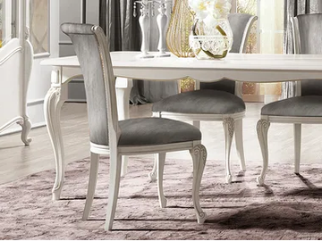 PUCCINI - Upholstered wooden chair by CASA +39