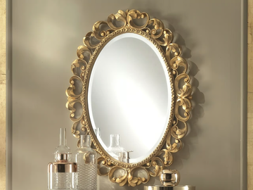 ROSSINI - Oval framed wall-mounted mirror by CASA +39