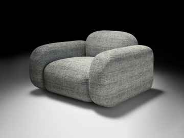 STONE - Fabric armchair by CASA +39