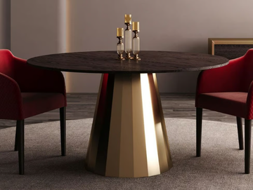 SWING - Round walnut table by CASA +39