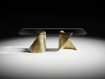 THOLOS - Rectangular glass table by CASA +39