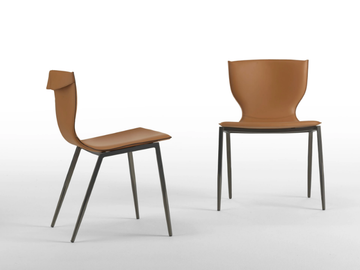 VARENNE - Tanned leather chair by Casa Covre