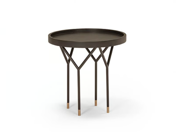 AVA - Round wooden high side table by Casa Magna