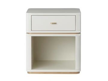 CRIS II - Rectangular wooden bedside table with drawer by Casa Magna