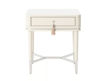 CRIS - Rectangular wooden bedside table with drawers by Casa Magna