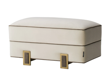 LUSO - Rectangular fabric pouf by Casa Magna