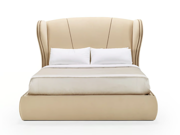 VIVIEN - Velvet double bed with high headboard by Casa Magna
