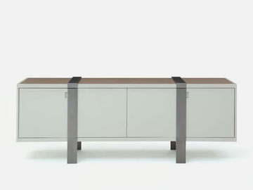 BRENTA - Wooden sideboard with doors by Casa