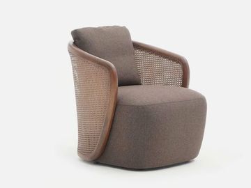 CASSOLA - Fabric armchair with armrests by Casa