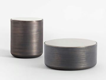 FILICUDI - Round metal coffee table by Casa