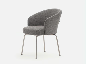MODICA - Upholstered chair with armrests by Casa