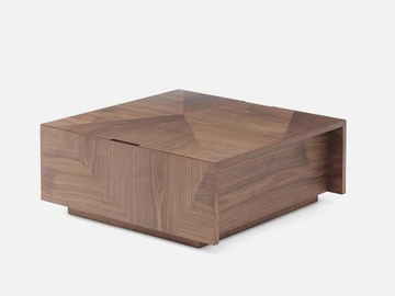 OSTIA - Low square wooden coffee table by Casa