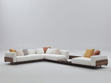 POSITANO - Sectional fabric sofa by Casa