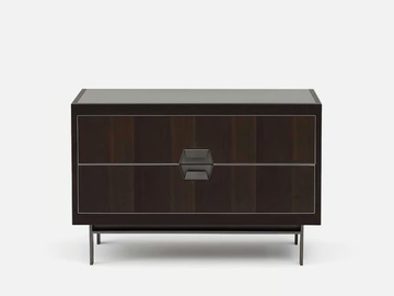 TREMALZO - Wooden bedside table with drawers by Casa