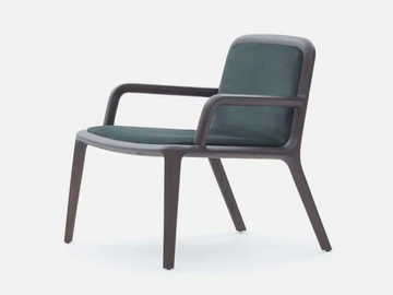 VIDOR - Leather armchair with armrests by Casa