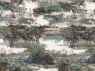 ABSTRACTION - Linen fabric with graphic pattern by CASAMANCE