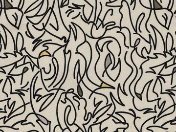 ANAMORPHOSE - Embroidered fabric with graphic pattern by CASAMANCE