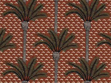 ATLAS - Washable nonwoven wallpaper with floral pattern by CASAMANCE