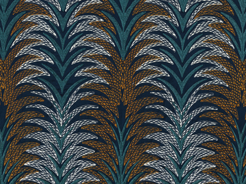 BELLE ETOILE - Embroidered satin fabric with graphic pattern by CASAMANCE