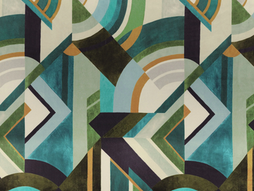 CONVEXE - Washable velvet fabric with graphic pattern by CASAMANCE