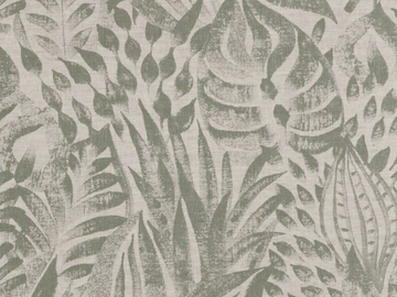 FOLIAGE - Screen printed printed linen wall fabric by CASAMANCE