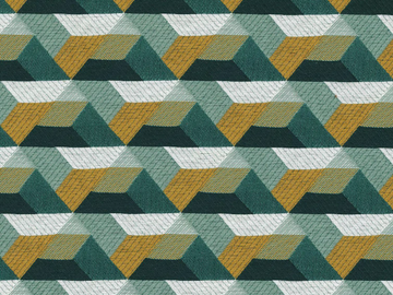 RAGTIME - Fire retardant satin fabric with graphic pattern by CASAMANCE