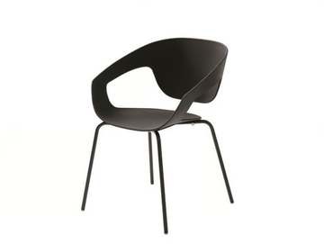 VAD STACKABLE POLYPROPYLENE - Stackable polypropylene chair with armrests by Casamania & Horm