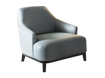 ARNE - Leather armchair with armrests by Casamilano