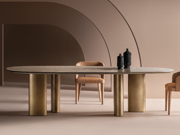 ARNE - Oval marble table by Casamilano