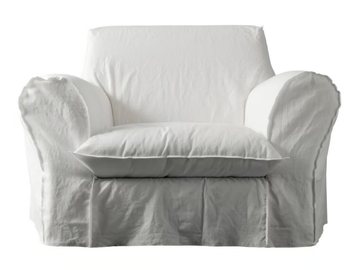 BIG - Fabric armchair with removable cover with armrests by Casamilano