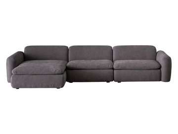 BOTERO - 3 seater fabric sofa with chaise longue by Casamilano
