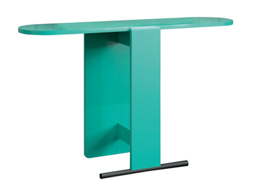 ELEPHANT - Oval wood veneer console table by Casamilano