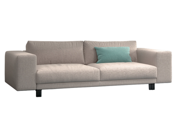 HAMPTON/FBC - 3 seater fabric sofa with removable cover by Casamilano