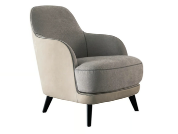 LIZ - Fabric armchair with removable cover with armrests by Casamilano