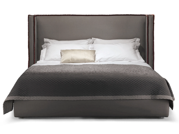 PILLOPIPE EVO - Fabric double bed with removable cover with upholstered headboard by Casamilano