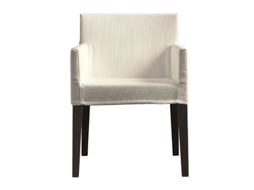 QUADRA - Fabric chair with armrests by Casamilano