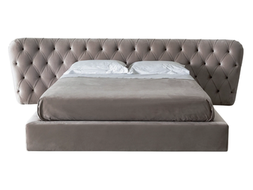 ROYALE CAPITONNÉ - Double bed with tufted headboard by Casamilano