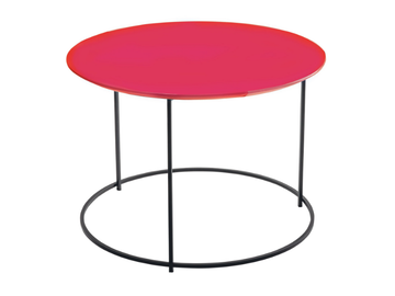 TWIST - Coffee table with MDF monochrome top and metal structure by Casamilano