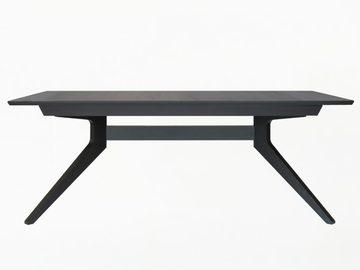 CROSS - Extending rectangular black stain table by Case