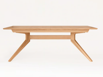 CROSS - Extending rectangular oak table by Case