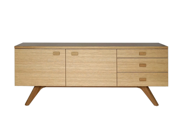 CROSS - Wood veneer sideboard by Case