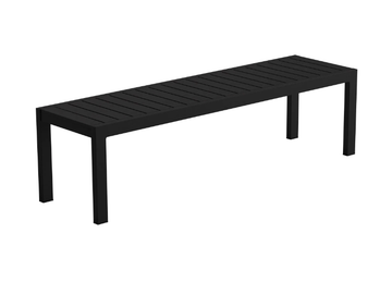 EOS - Powder coated aluminium garden bench by Case