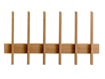 FIN - Wall-mounted ash coat rack by Case