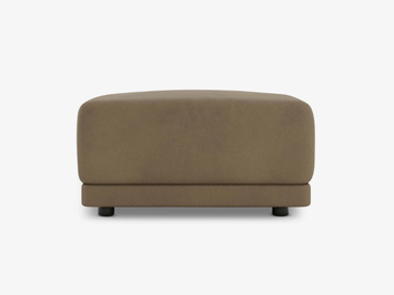 KELSTON - Rectangular leather pouf by Case