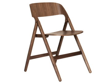 NARIN - Folding walnut chair by Case