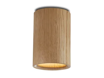 SOLID CYLINDRICAL - LED round ceiling oak spotlight by Case